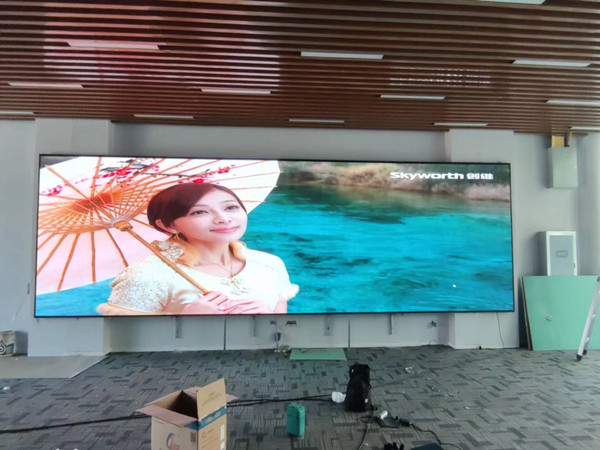 环翠P1.53led小间距屏安装案例